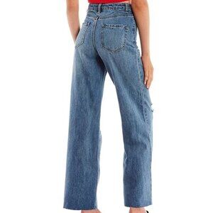 size 15‎ NWOT GB Gianni Bini wide flare leg distressed jeans
